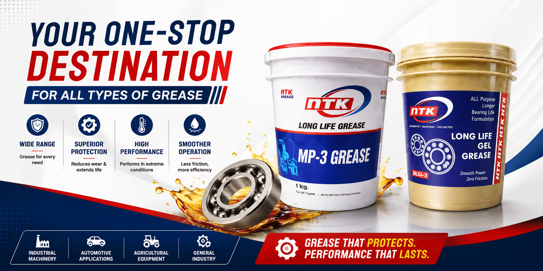 NTK Small Banner for Grease