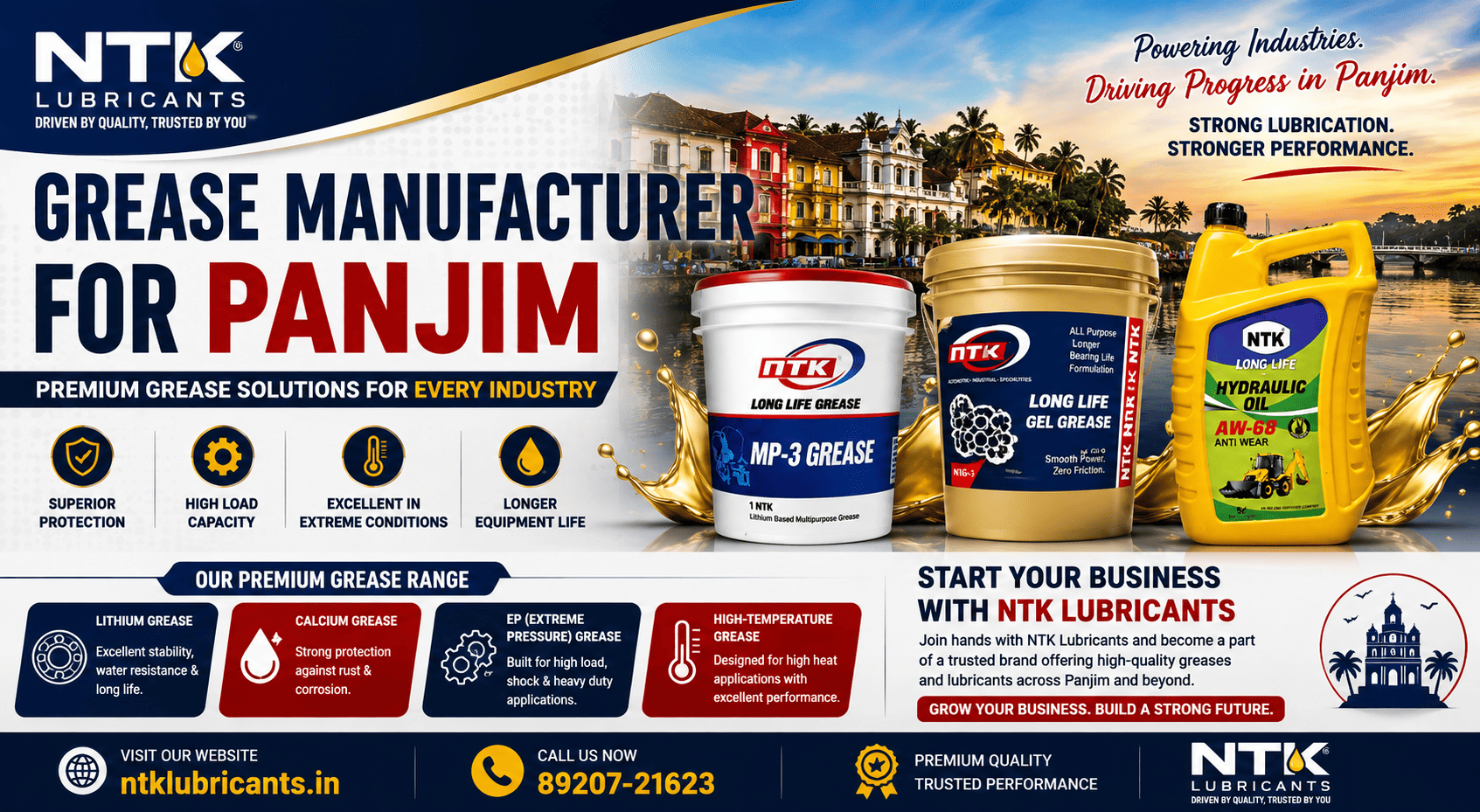 Grease Manufacturer for Panjim - NTK Lubricants