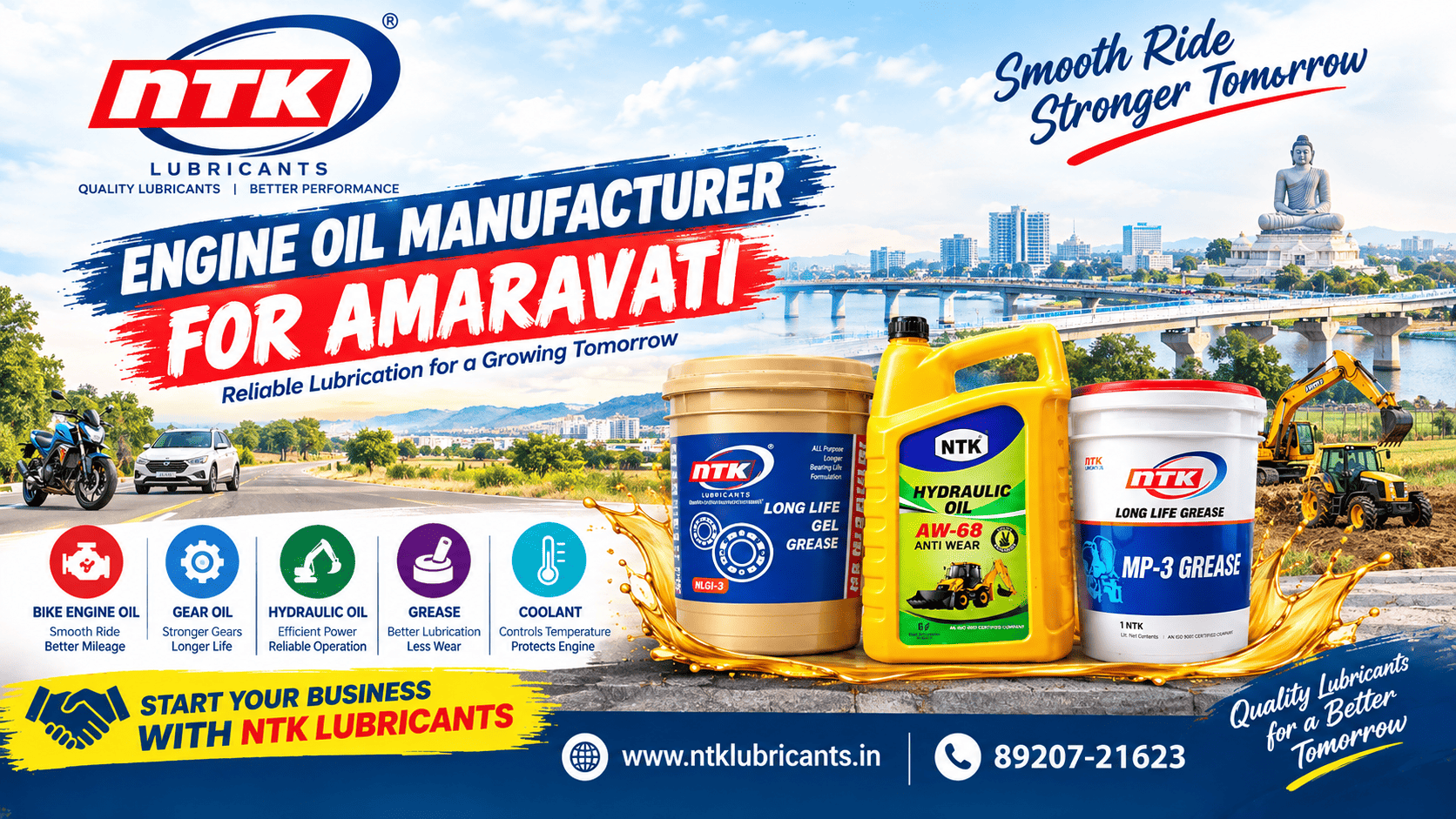 Engine Oil Manufacturer for Amaravati – NTK Lubricants